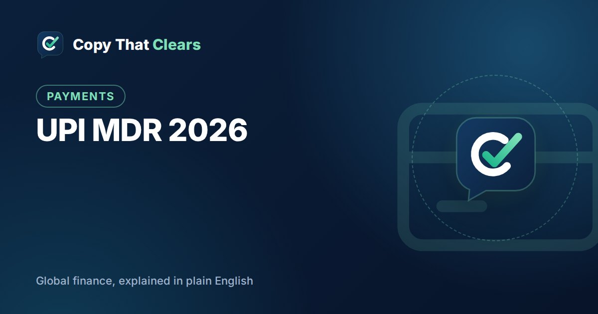 UPI MDR 2026: the new fee on UPI payments above ₹2,000 explained